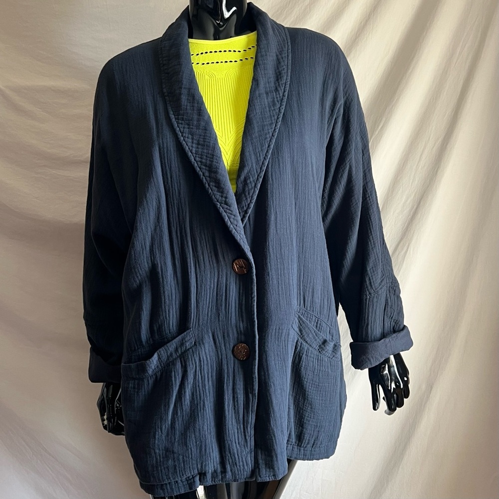 Free People cotton blazer.